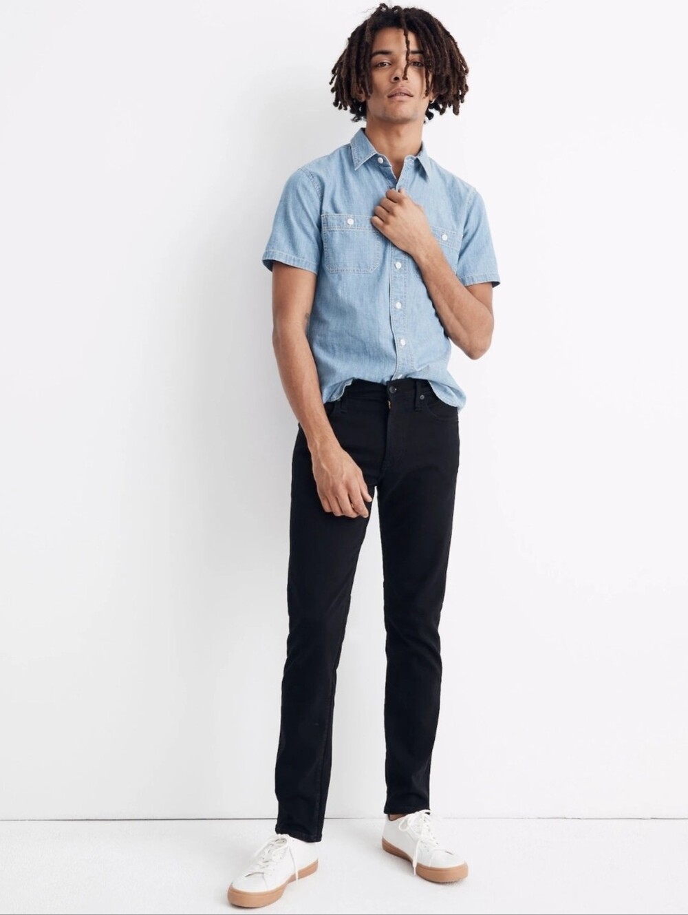 NWT Madewell Men's Slim Everyday Flex Black Jeans 29x30 Stretch Denim